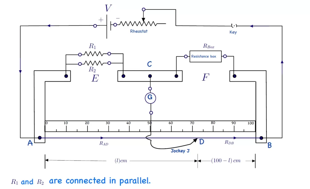 resistances in parallel combination diagram